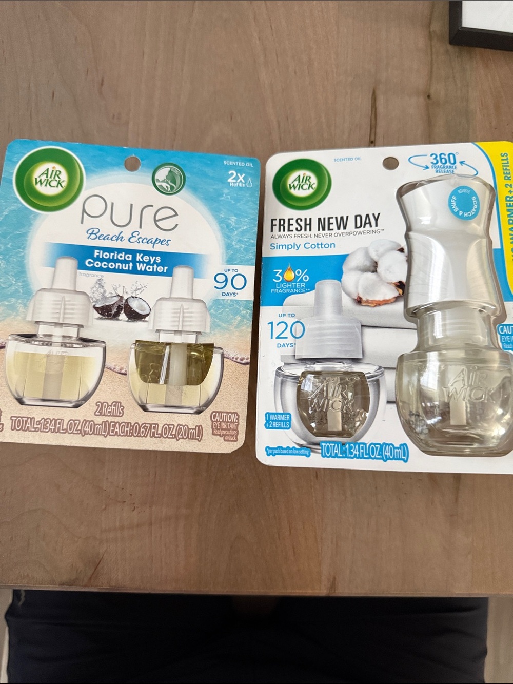 Air Wick Fresh New Day Simply Cotton Plug-In Oil Warmer – White